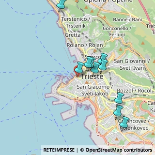 Mappa Via Pozzo del Mare, 34121 Trieste TS, Italia (2.08273)