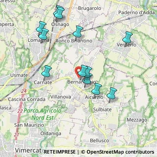 Mappa Via Libertà, 20881 Bernareggio MB, Italia (2.0075)