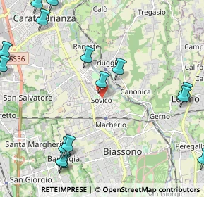 Mappa V.le Brianza, 20845 Sovico MB, Italia (3.0775)