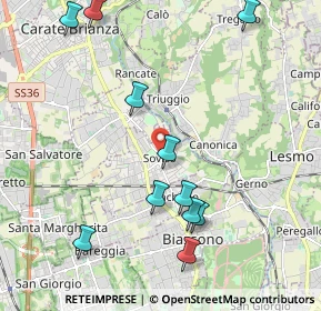 Mappa V.le Brianza, 20845 Sovico MB, Italia (2.29818)