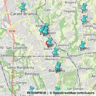 Mappa V.le Brianza, 20845 Sovico MB, Italia (2.46571)