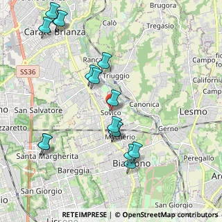 Mappa V.le Brianza, 20845 Sovico MB, Italia (2.24688)