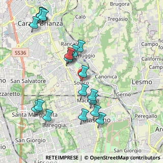 Mappa V.le Brianza, 20845 Sovico MB, Italia (2.2255)