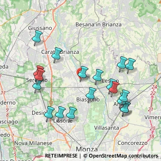 Mappa V.le Brianza, 20845 Sovico MB, Italia (4.32474)