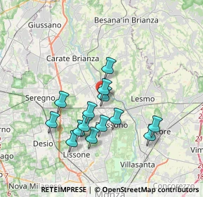 Mappa V.le Brianza, 20845 Sovico MB, Italia (3.16143)