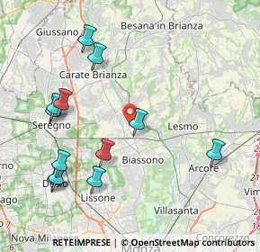 Mappa V.le Brianza, 20845 Sovico MB, Italia (4.51583)