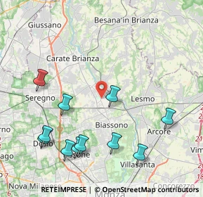 Mappa V.le Brianza, 20845 Sovico MB, Italia (4.74364)
