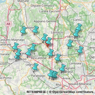 Mappa Via Varesina, 22078 Turate CO, Italia (8.9125)