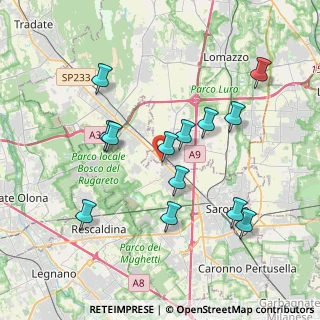 Mappa Via Varesina, 22078 Turate CO, Italia (3.69846)