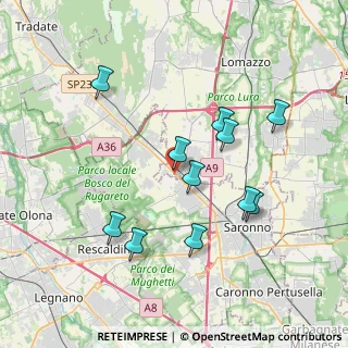 Mappa Via Varesina, 22078 Turate CO, Italia (3.56909)