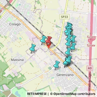 Mappa Via Varesina, 22078 Turate CO, Italia (0.9225)