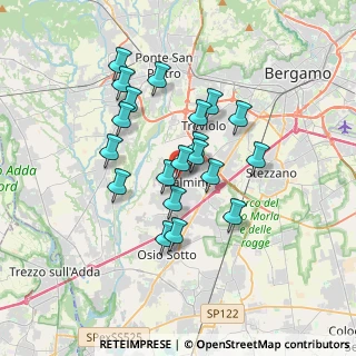 Mappa Via Cavagna, 24044 Dalmine BG, Italia (2.8855)