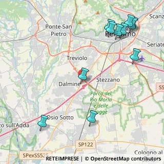 Mappa SP ex Strada Statale 525 del Brembo, 24044 Dalmine BG, Italia (5.54636)