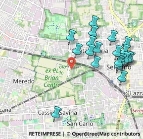 Mappa Strada Vicinale Mer Nord, 20831 Seregno MB, Italia (1.088)