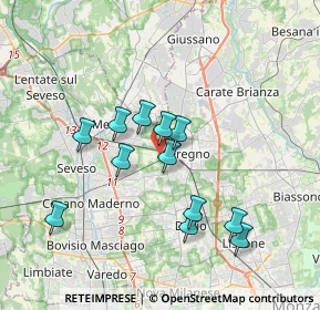 Mappa Strada Vicinale Mer Nord, 20831 Seregno MB, Italia (3.2175)
