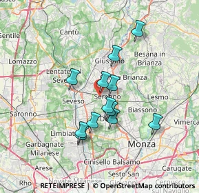 Mappa Strada Vicinale Mer Nord, 20831 Seregno MB, Italia (5.59)