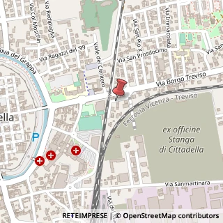 Mappa Via Leonardo da Vinci, 2, 35013 Cittadella, Padova (Veneto)