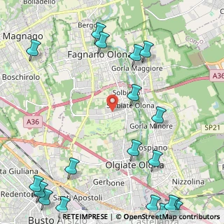 Mappa Via Don Carlo Parravicini, 21058 Solbiate Olona VA, Italia (3.4295)