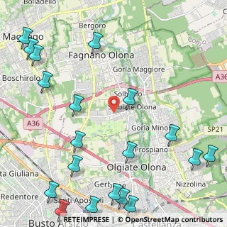 Mappa Via Don Carlo Parravicini, 21058 Solbiate Olona VA, Italia (3.218)