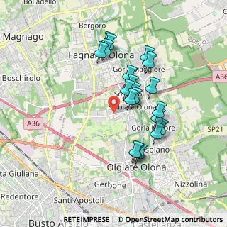 Mappa Via Don Carlo Parravicini, 21058 Solbiate Olona VA, Italia (1.574)