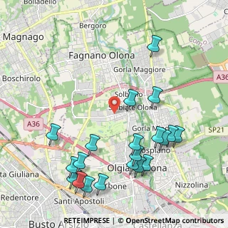 Mappa Via Don Carlo Parravicini, 21058 Solbiate Olona VA, Italia (2.413)