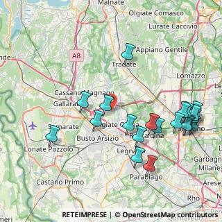 Mappa Via Don Carlo Parravicini, 21058 Solbiate Olona VA, Italia (9.138)