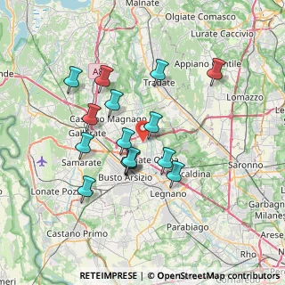 Mappa Via Don Carlo Parravicini, 21058 Solbiate Olona VA, Italia (6.26667)