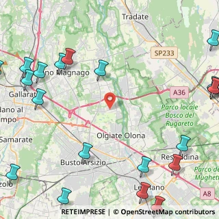 Mappa Via Don Carlo Parravicini, 21058 Solbiate Olona VA, Italia (6.9935)