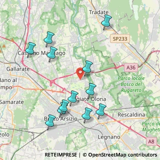 Mappa Via Don Carlo Parravicini, 21058 Solbiate Olona VA, Italia (4.2725)