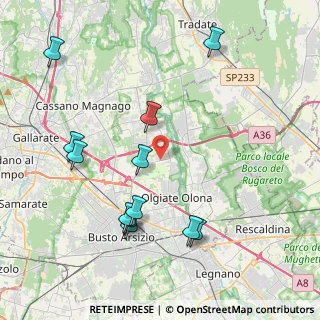 Mappa Via Don Carlo Parravicini, 21058 Solbiate Olona VA, Italia (4.485)