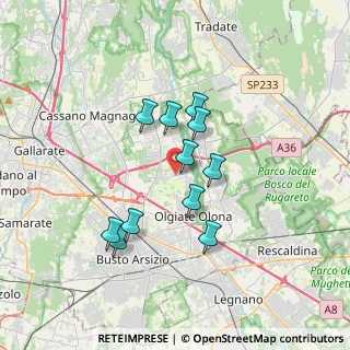 Mappa Via Don Carlo Parravicini, 21058 Solbiate Olona VA, Italia (2.86909)