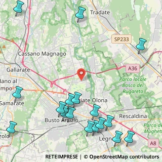 Mappa Via Don Carlo Parravicini, 21058 Solbiate Olona VA, Italia (6.10941)