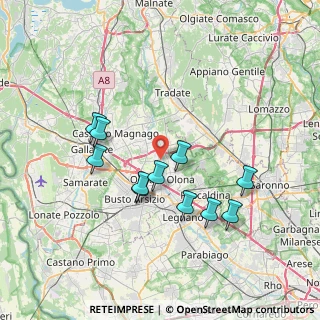 Mappa Vicolo S. Vito, 21058 Solbiate Olona VA, Italia (6.78364)
