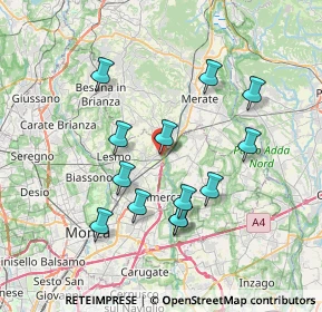 Mappa Via Piave, 20865 Usmate Velate MB, Italia (6.88692)