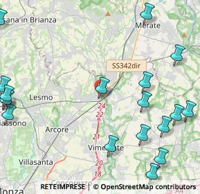 Mappa Via Piave, 20865 Usmate Velate MB, Italia (6.405)