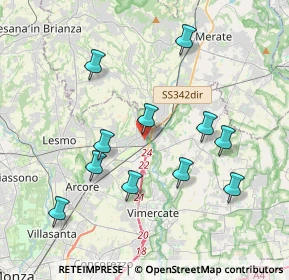 Mappa Via Piave, 20865 Usmate Velate MB, Italia (3.82364)