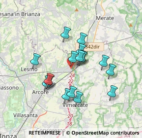Mappa Via Piave, 20865 Usmate Velate MB, Italia (2.88941)