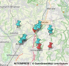 Mappa Via Piave, 20865 Usmate Velate MB, Italia (3.05154)