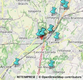 Mappa Via Piave, 20865 Usmate Velate MB, Italia (1.69417)