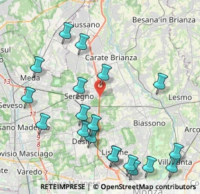 Mappa Viale della Repubblica, 20038 Seregno MB, Italia (4.93737)