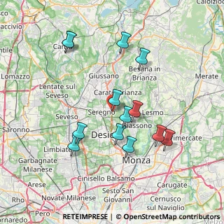 Mappa Viale della Repubblica, 20038 Seregno MB, Italia (7.19846)