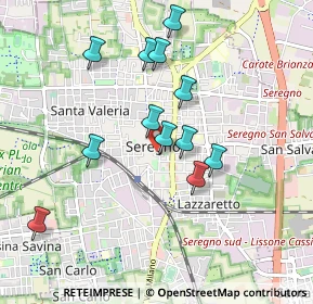 Mappa Vicolo Sant'Ambrogio, 20831 Seregno MB, Italia (0.8325)
