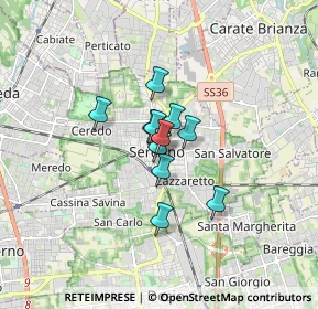 Mappa Vicolo Sant'Ambrogio, 20831 Seregno MB, Italia (0.90091)