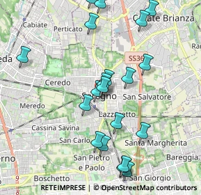 Mappa Vicolo Sant'Ambrogio, 20831 Seregno MB, Italia (2.0595)