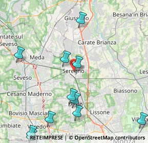 Mappa Vicolo Sant'Ambrogio, 20831 Seregno MB, Italia (5.59667)