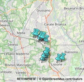 Mappa Vicolo Sant'Ambrogio, 20831 Seregno MB, Italia (2.34857)