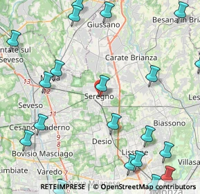 Mappa Vicolo Sant'Ambrogio, 20831 Seregno MB, Italia (6.055)