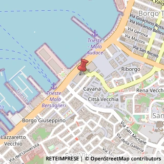 Mappa Via del Mercato Vecchio, 1, 34124 Trieste, Trieste (Friuli-Venezia Giulia)