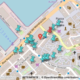 Mappa Star Hotels, 34121 Trieste TS, Italia (0.121)