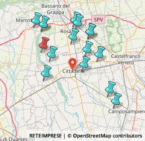 Mappa 35013 Cittadella PD, Italia (7.68875)